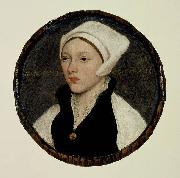 Hans holbein the younger Portrait of a Young Woman with a White Coif painting